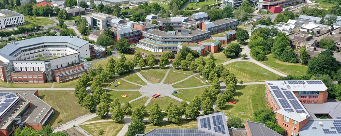 Rondell auf dem Campus der Uni Bayreuth